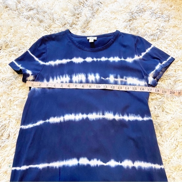 J.Crew | Blue Tie Dye Shirt Dress Size Small - Picture 4 of 5